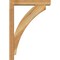 Ekena Millwork Thorton Block Rough Sawn Bracket w/ Offset Brace, Western Red Cedar, 4"W x 18"D x 26"H BKT0402X18X26THR05RWR - alternate 2